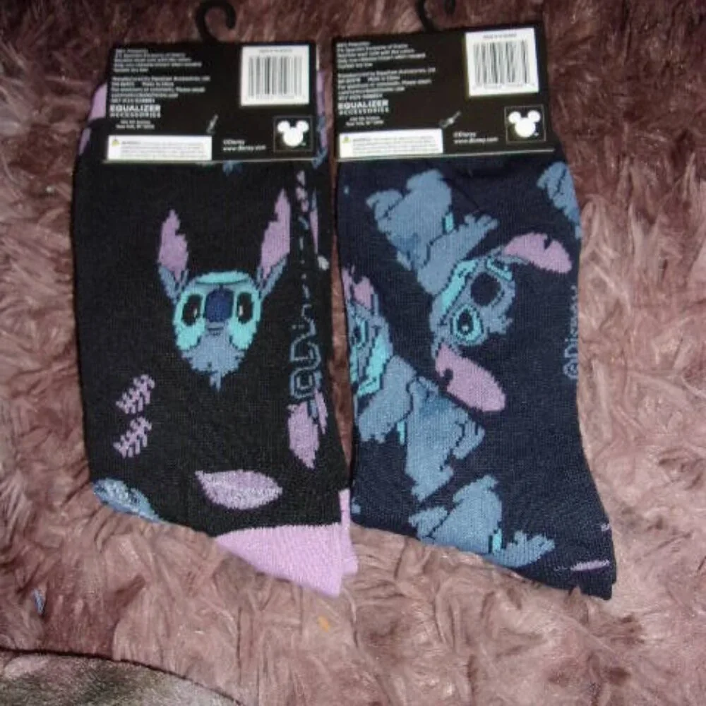 Bundle of Disney Stitch Socks New 9-13